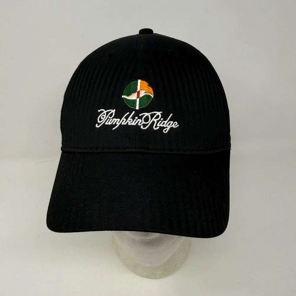 Nike Golf Legacy 91 Dri-FIT Hat Black Pumpkin Ridge Golf Club Adjustable‎ Cap